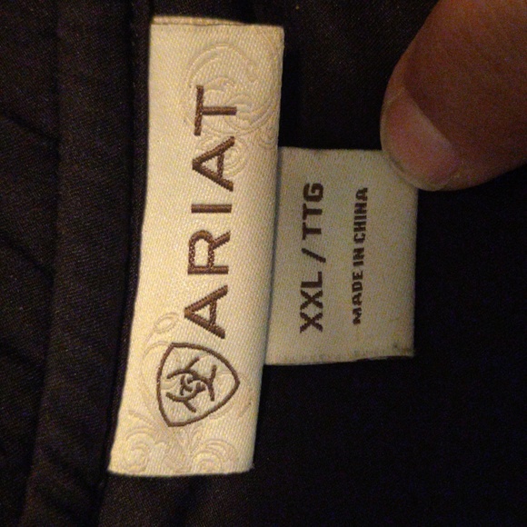 Ariat Women Vest Black with Embroidery and Turquoise Lining Size XXL - Picture 7 of 10